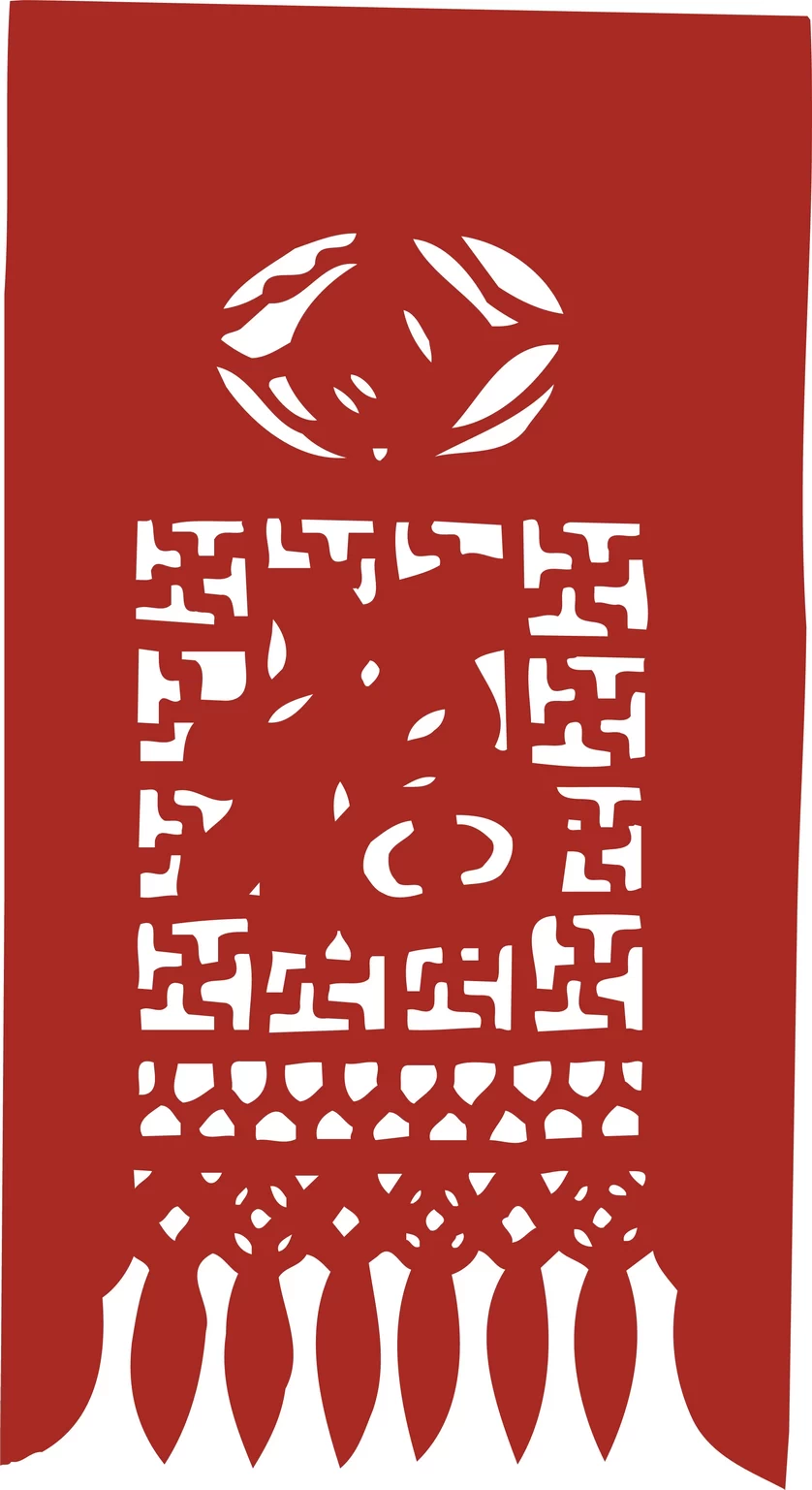 中国风中式传统喜庆民俗人物动物窗花剪纸插画边框AI矢量PNG素材【1983】